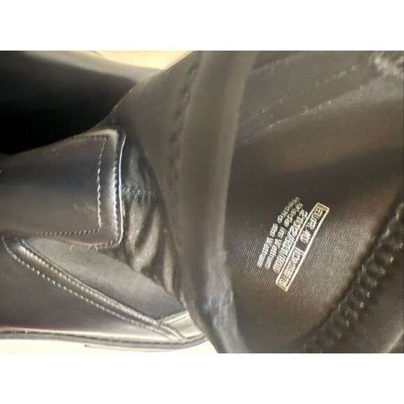 Zara Women's Stretch Side Zip Lug Chunky Sole Ankle Boots Black Size 40 NWOT - Picture 9 of 12